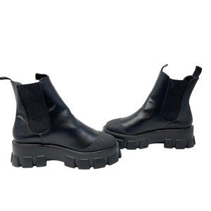 ASOS Truffle Collection chunky chelsea boots in black with exaggerated sole 8